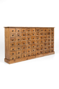 pine chemist drawers