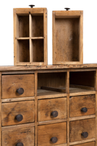 chemist drawers in original condition