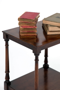 Antique two tier side table