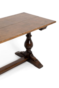 Late 19th century oak refectory table