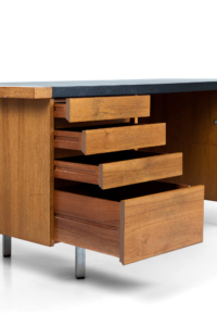 Mid century 1970 teak designer desk