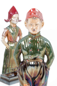 Continental Enamel Andiron