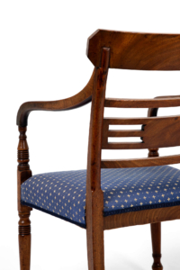 Mahogany antique Regency elbow chair