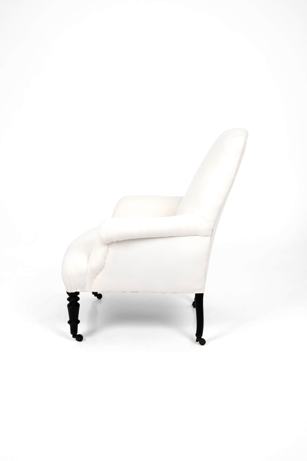 Original Napoleon III armchair in Calico