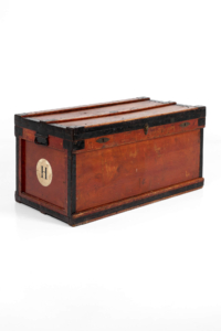 Edwardian zinc lined military chest