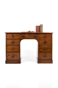 Victorian ladies kneehole desk