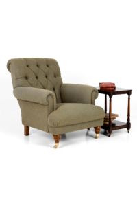 Vintage button back armchair
