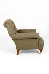 Classic vintage armchair with deep seat