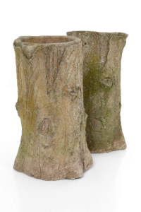 Faux bois planters
