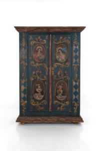 folk painted armoire