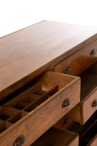 oak workshop cabinet