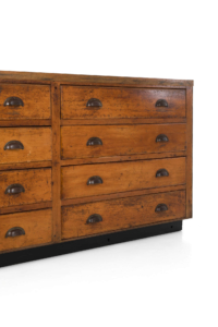 large bank of drawers