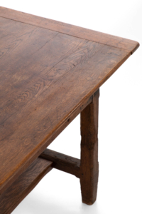 Rustic oak dining table
