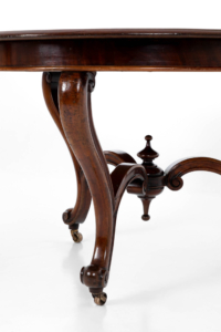 antique French table on castors