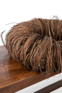 Decorative wicker wreath
