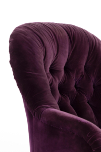 Antique velvet armchair