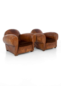 French antique Art Deco club chair