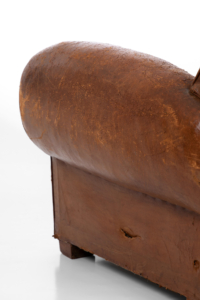 Victorian leather armchair