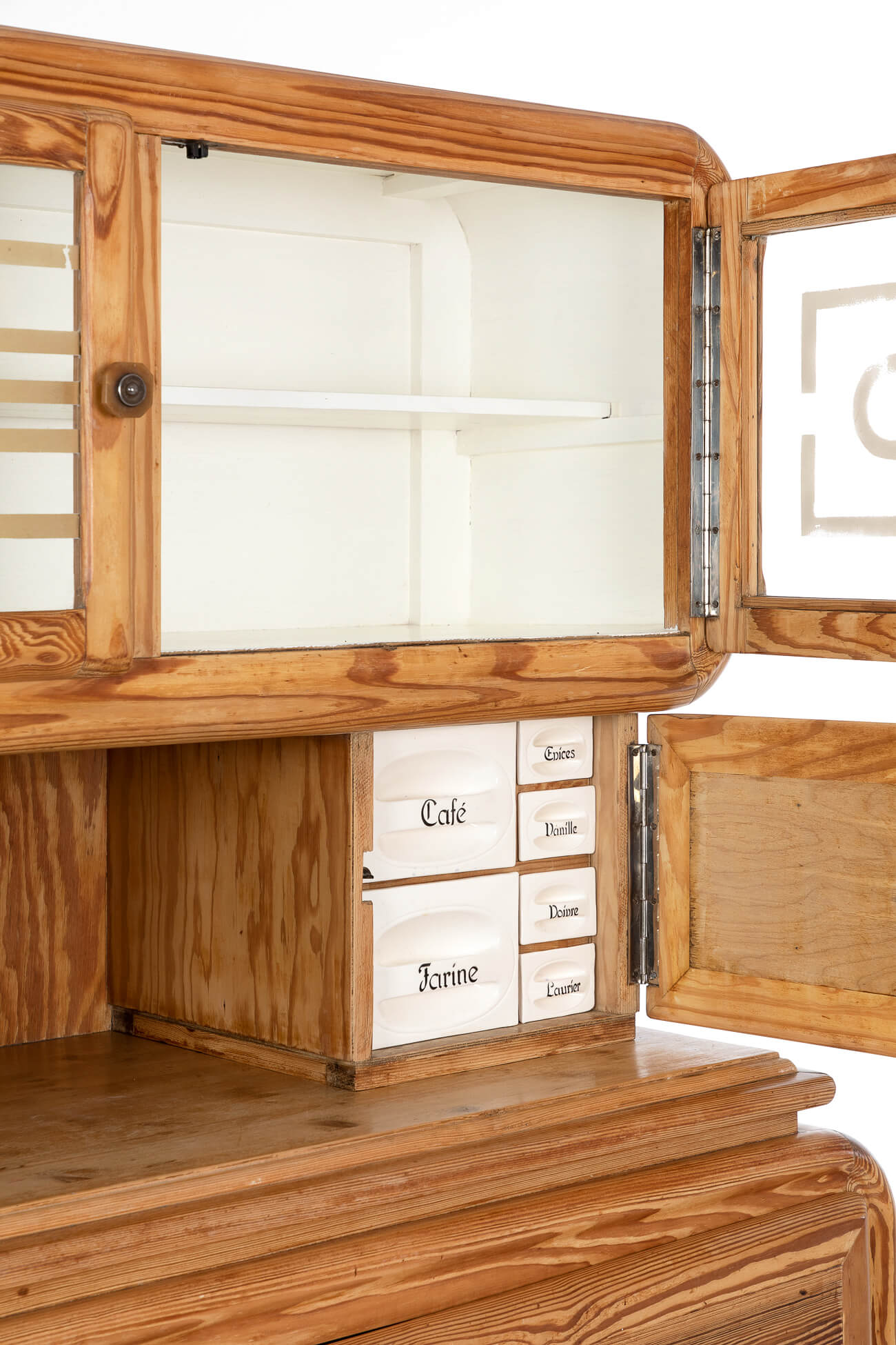 Antique pine kitchen cabinet