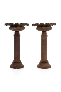Victorian cast iron garden planters