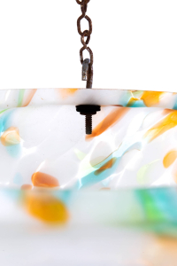 antique glass light fitting