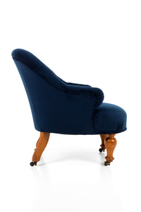 antique velvet chair