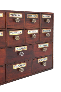 19th century apothecary drawers