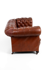 Antique leather chesterfield