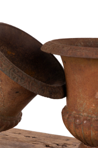 cast iron campana urns