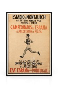 Vintage running poster