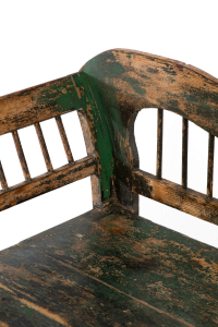 Painted antique bench
