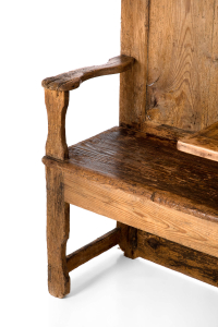 antique carved settle