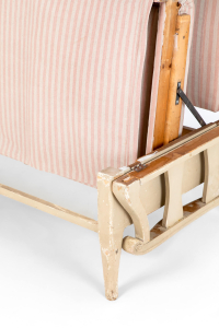 antique striped sofa