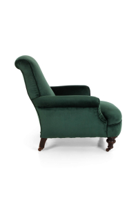 Velvet antique armchair
