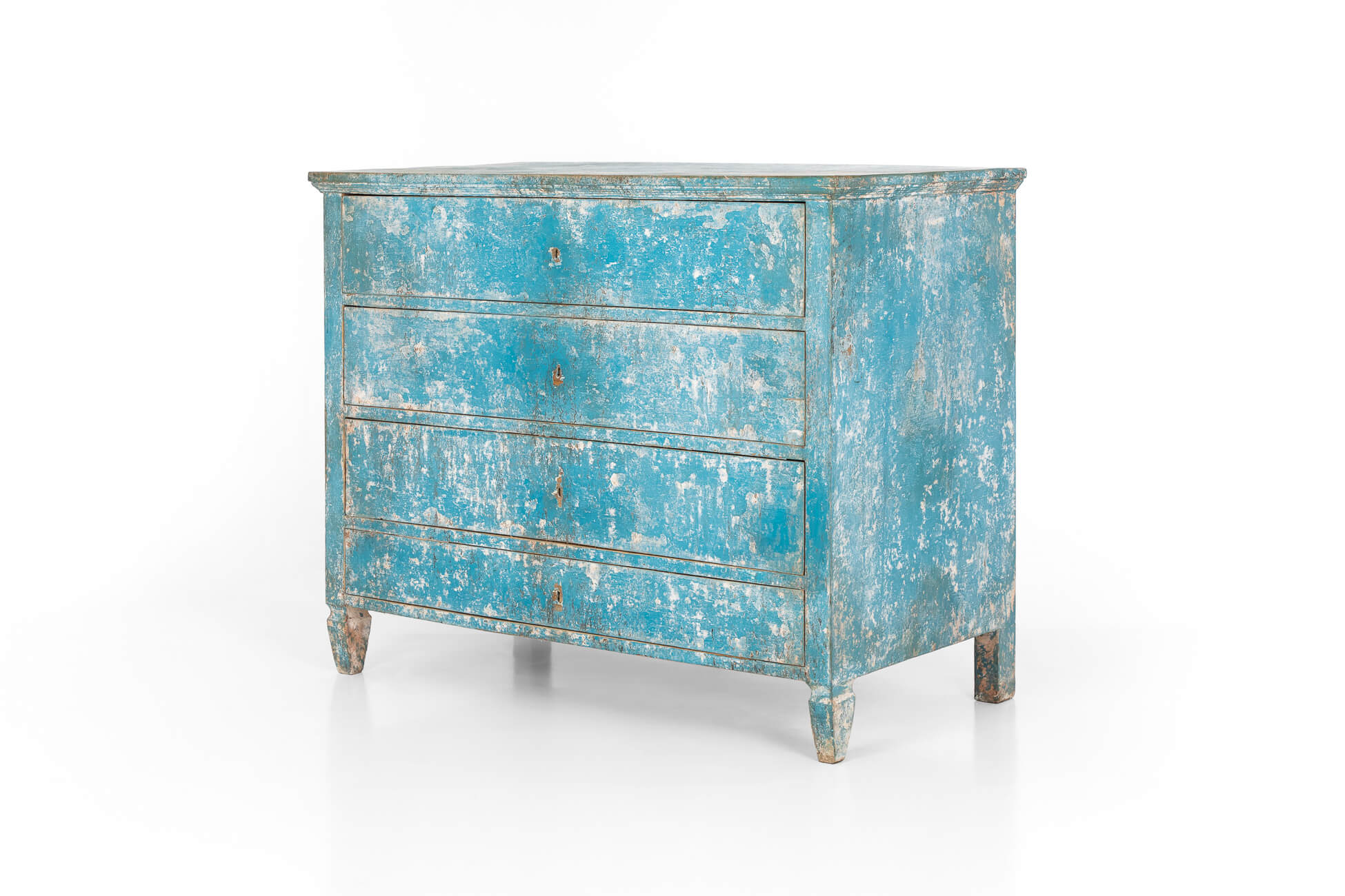 Spanish Blue chest of drawers Pointers Antiques