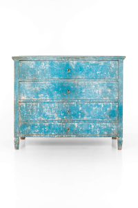 antique painted chest