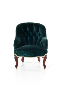 Victorian button back armchair