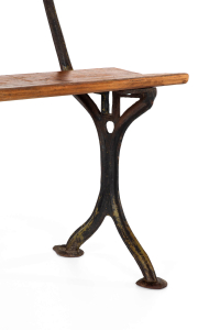 vintage ironwork bench