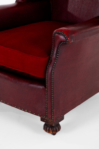 red leather chairs
