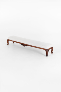 long antique foot stool