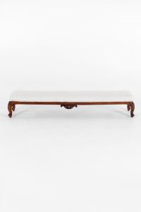 mahogany footstool