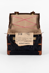 antique Leather travel trunk