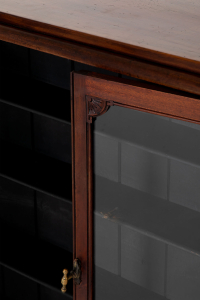 glass fronted antique counter