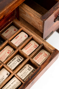 Antique chemist drawers
