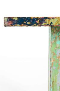 industrial painted table