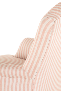 pink striped chairs