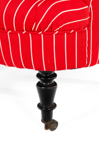 Antique button back armchair