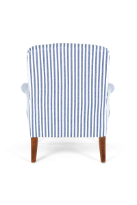 antique striped armchair