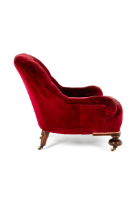 Velvet armchair