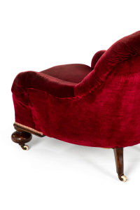 velvet antique armchairs